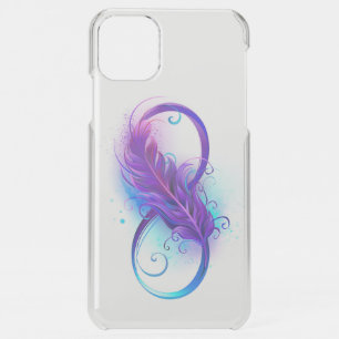 Infinity with Purple Feather iPhone 11 Pro Max Case