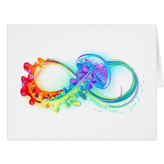 Infinity with Rainbow Jellyfish (Front Horizontal)