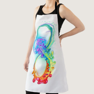 Infinity with Rainbow Jellyfish Apron
