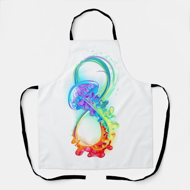 Infinity with Rainbow Jellyfish Apron (Front)