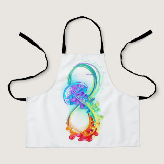 Infinity with Rainbow Jellyfish Apron