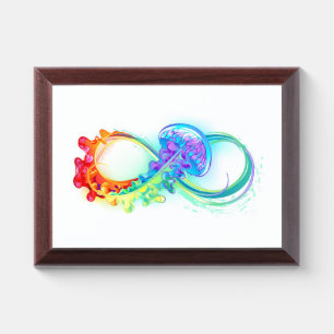 Infinity with Rainbow Jellyfish Award Plaque
