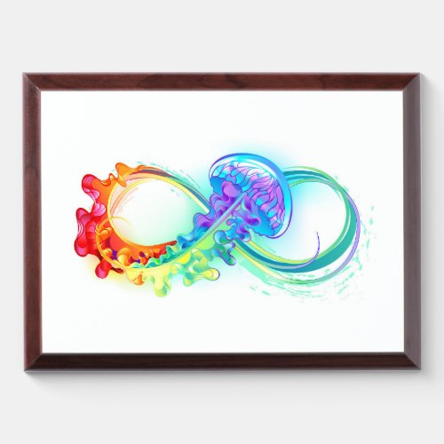 Infinity with Rainbow Jellyfish Award Plaque