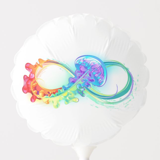Infinity with Rainbow Jellyfish Balloon (Front)