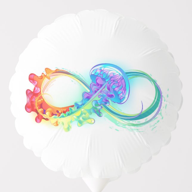 Infinity with Rainbow Jellyfish Balloon (Front)