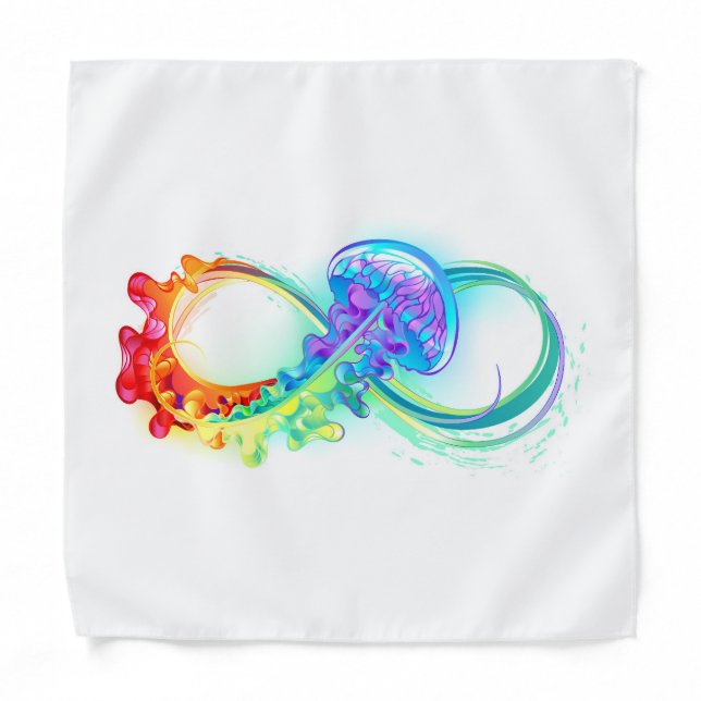 Infinity with Rainbow Jellyfish Bandana (Front)