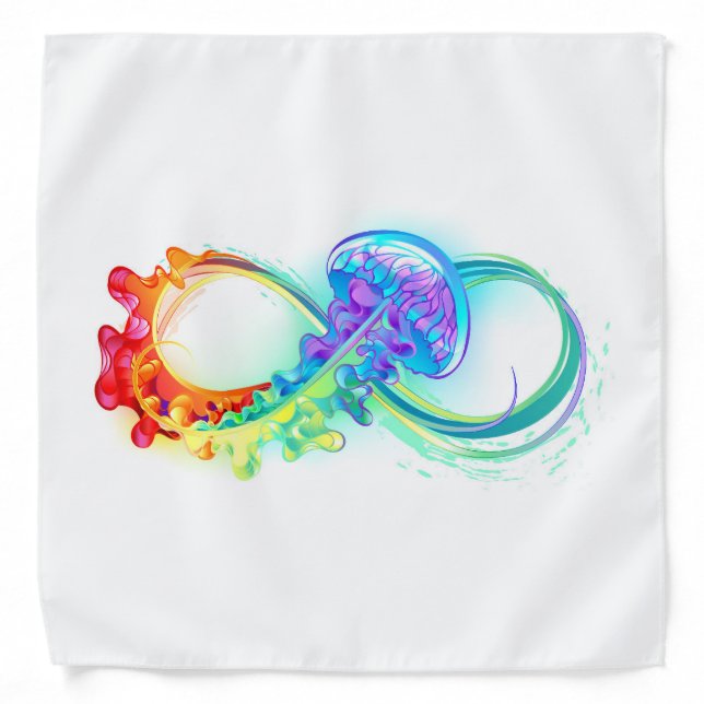 Infinity with Rainbow Jellyfish Bandana (Front)