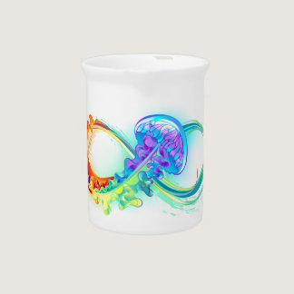 Infinity with Rainbow Jellyfish Beverage Pitcher