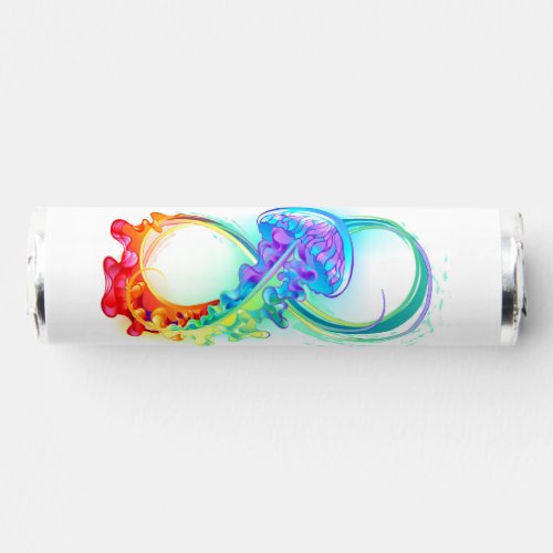 Infinity with Rainbow Jellyfish Breath Savers Mints