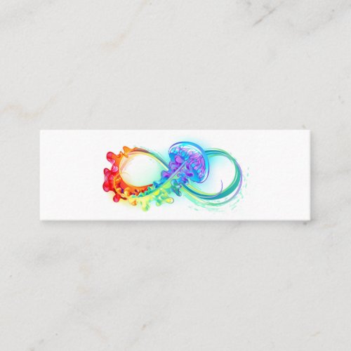 Infinity with Rainbow Jellyfish Calling Card