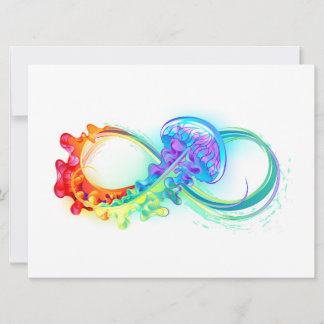 Infinity with Rainbow Jellyfish Card