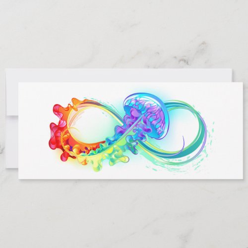 Infinity with Rainbow Jellyfish Card