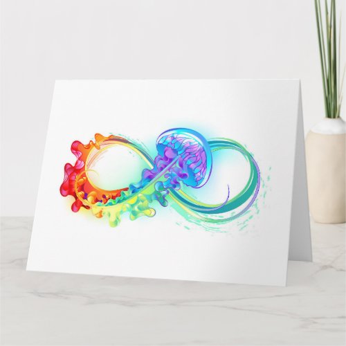 Infinity with Rainbow Jellyfish Card