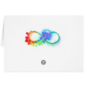 Infinity with Rainbow Jellyfish Cards (Back Horizontal)