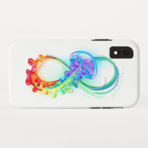 Infinity with Rainbow Jellyfish iPhone XR Case