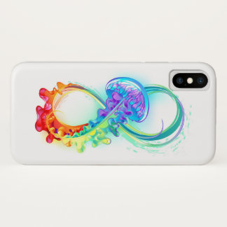 Infinity with Rainbow Jellyfish iPhone X Case