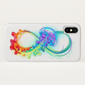 Infinity with Rainbow Jellyfish iPhone XS Case