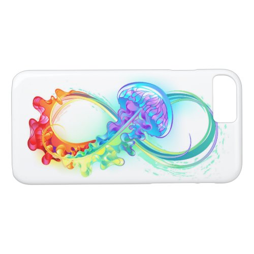 Infinity with Rainbow Jellyfish iPhone 87 Case