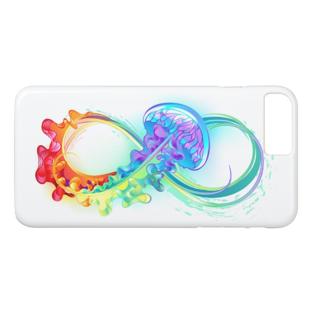 Infinity with Rainbow Jellyfish Case-Mate iPhone Case (Back (Horizontal))