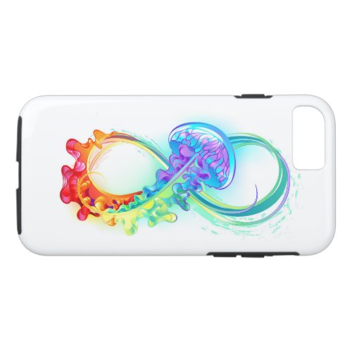 Infinity with Rainbow Jellyfish iPhone 87 Case
