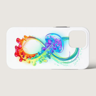 Infinity with Rainbow Jellyfish iPhone 13 Mini Case