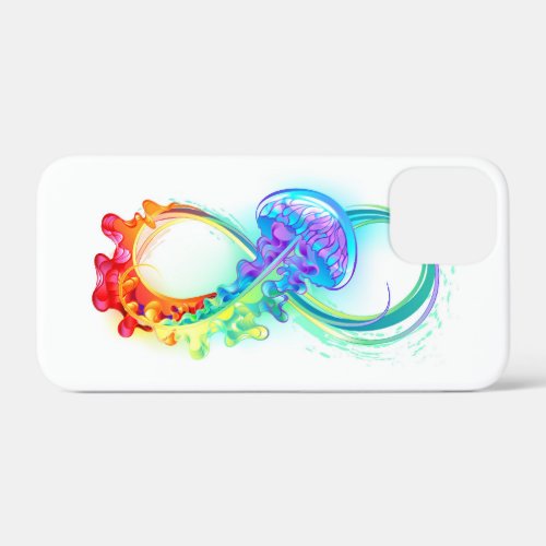 Infinity with Rainbow Jellyfish iPhone 12 Mini Case