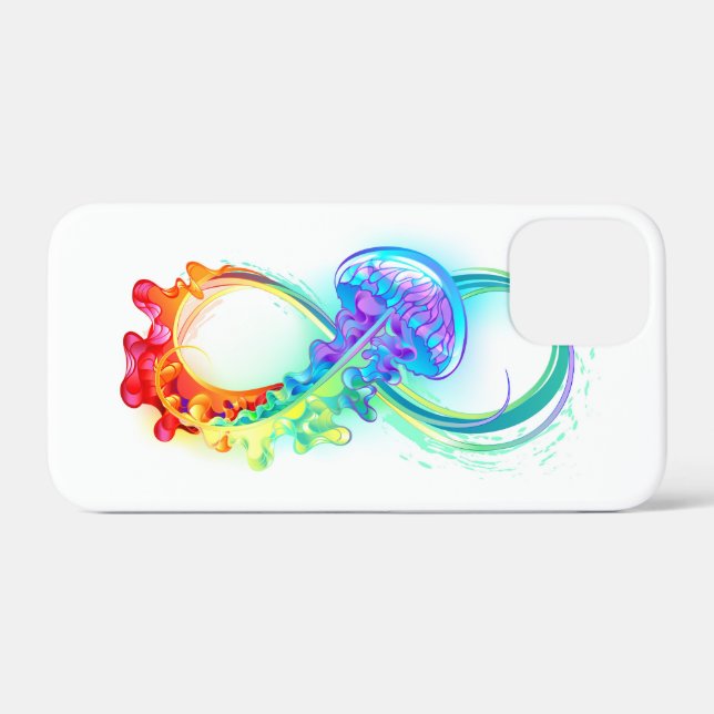 Infinity with Rainbow Jellyfish Case-Mate iPhone Case (Back (Horizontal))