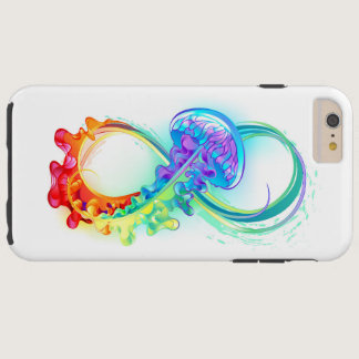 Infinity with Rainbow Jellyfish Tough iPhone 6 Plus Case