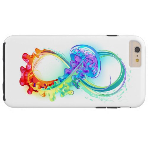 Infinity with Rainbow Jellyfish Tough iPhone 6 Plus Case