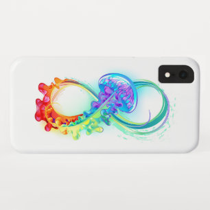Infinity with Rainbow Jellyfish iPhone XR Case