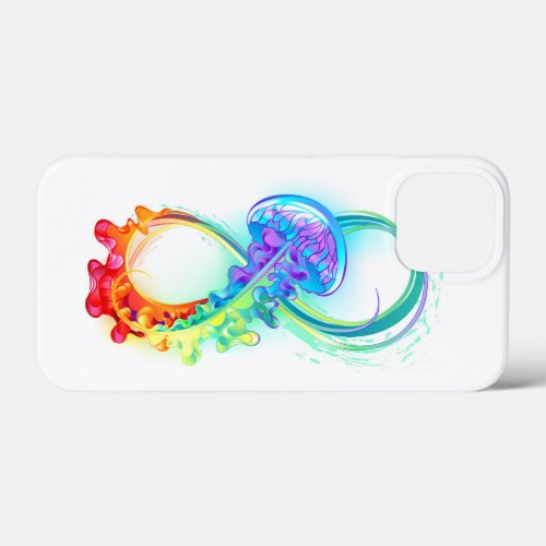 Infinity with Rainbow Jellyfish iPhone 13 Mini Case