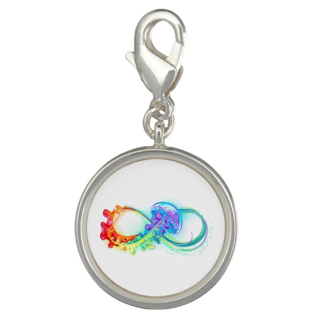 Infinity with Rainbow Jellyfish Charm (Front)