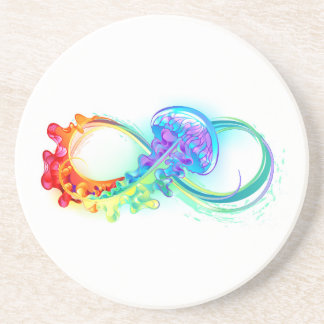 Infinity with Rainbow Jellyfish Coaster