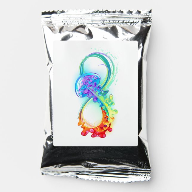Infinity with Rainbow Jellyfish Coffee Drink Mix (Front)