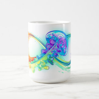 Infinity with Rainbow Jellyfish Coffee Mug