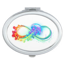 Infinity with Rainbow Jellyfish Compact Mirror