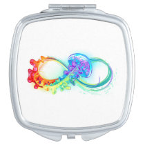 Infinity with Rainbow Jellyfish Compact Mirror