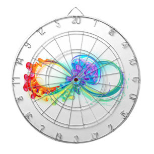 Infinity with Rainbow Jellyfish Dart Board