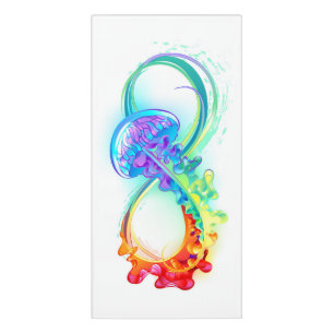 Infinity with Rainbow Jellyfish Door Sign
