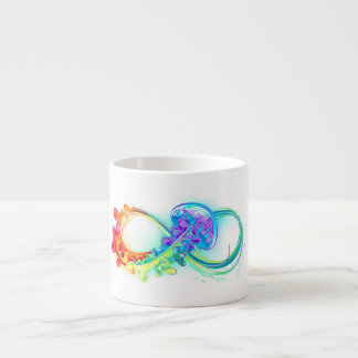 Infinity with Rainbow Jellyfish Espresso Cup