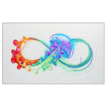Infinity with Rainbow Jellyfish Fabric
