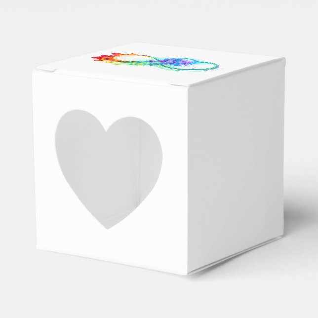 Infinity with Rainbow Jellyfish Favor Boxes (Front Side)