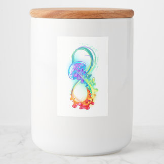 Infinity with Rainbow Jellyfish Food Label