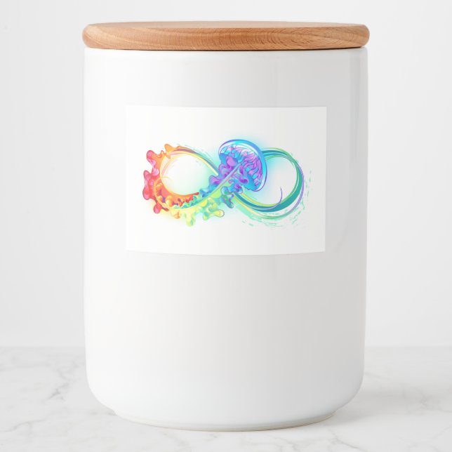 Infinity with Rainbow Jellyfish Food Label (Front)