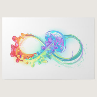 Infinity with Rainbow Jellyfish Gallery Wrap