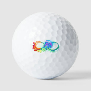Infinity with Rainbow Jellyfish Golf Balls