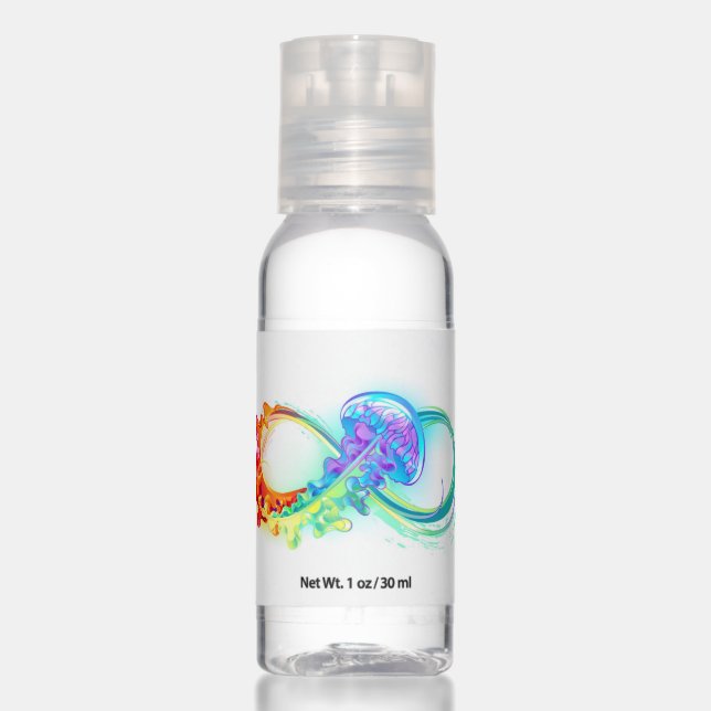 Infinity with Rainbow Jellyfish Hand Sanitizer (Front)