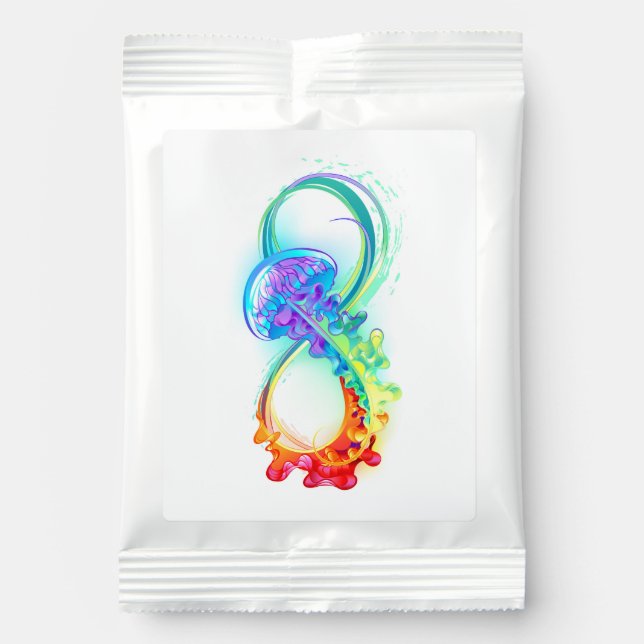Infinity with Rainbow Jellyfish Hot Chocolate Drink Mix (Front)