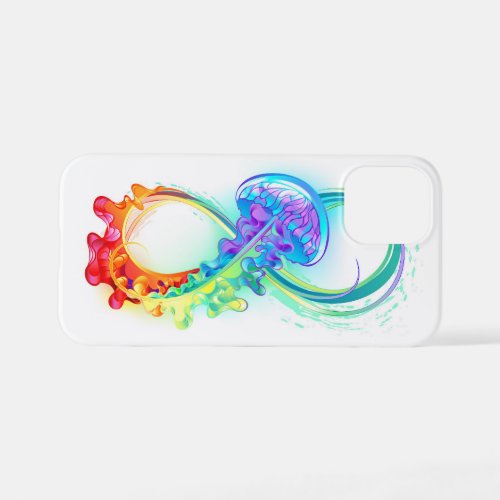 Infinity with Rainbow Jellyfish iPhone 12 Mini Case