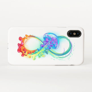 Infinity with Rainbow Jellyfish iPhone XS Case